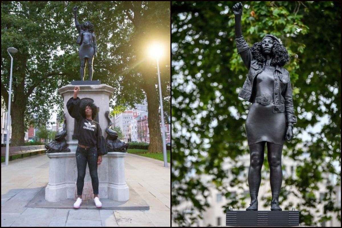 After Being Thrown In Bristol Harbour Last Month Slave Trader Edward Colstons Statue Replaced