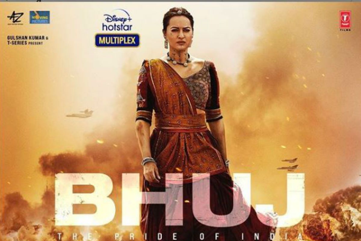 Sonakshi Sinhas First Look In Bhuj The Pride Of India Poster As Sunderben Jetha Madharparya Is