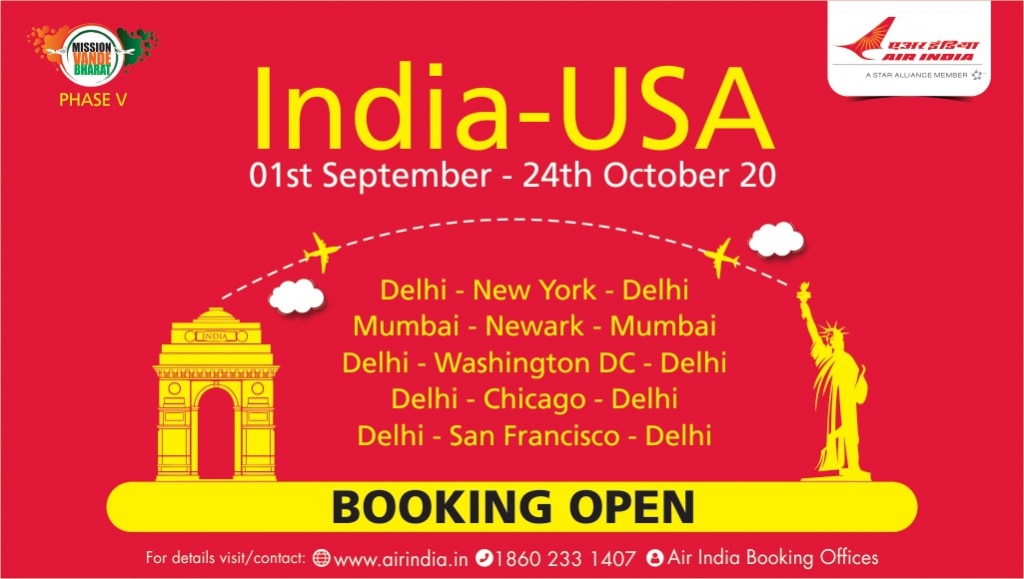 International Flights Air India to Operate 145 Flights From India to