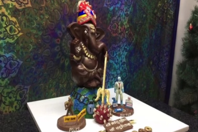 Ganesh Chaturthi 2020: Indore Woman Makes Coronavirus-Themed Eco-Friendly Idol Using Chocolate