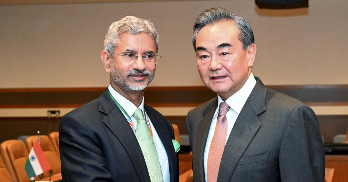 File photo of External Affairs Minister S Jaishankar with Chinese Foreign Minister Wang Yi in New York. | File photo: PTI