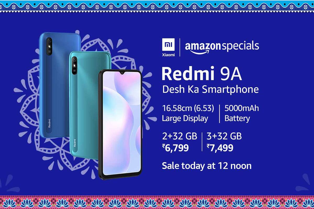 With 5000mah Battery The Redmi 9a To Go For Sale On September 9 Via Amazon And Mi Com Check Specifications Price And Sale Details