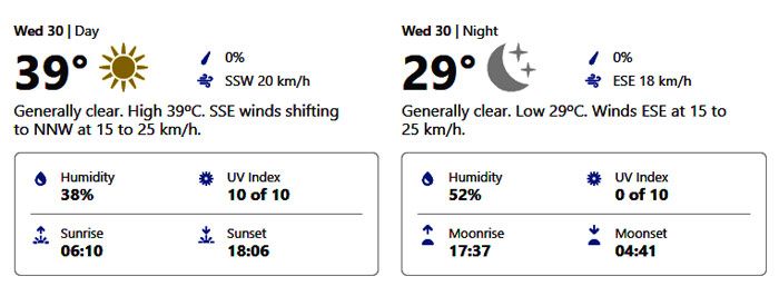september 30 weather dubai