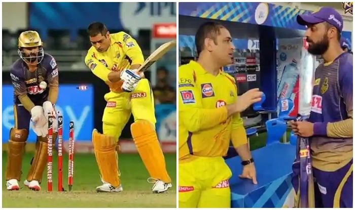 Ipl 2020 Csk Vs Kkr Ms Dhoni Giving Tips To Varun Chakravarthy Is