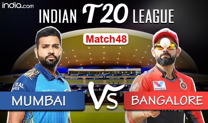 (166/5 in 19.1 overs) Beat RCB (164/6) by 5 Wickets IPL 2020 MATCH HIGHLIGHTS, IPL Streaming And Match 48 Mumbai Indians vs Royal Challengers Bangalore, IPL Abu Dhabi: Suryakumar