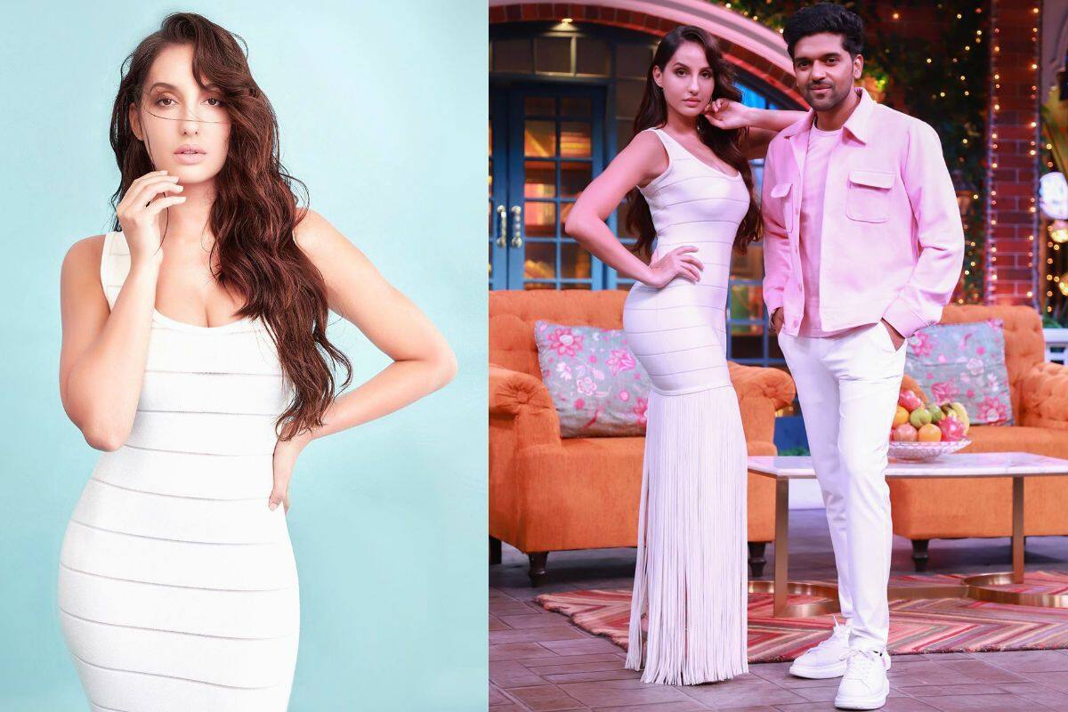 Nora Fatehi Joins Guru Randhawa On The Kapil Sharma Show For Nach Meri Rani Looks All Pretty In White India Com Syarat ke ikbn 2016, promo kulkas di carrefour. nora fatehi joins guru randhawa on the
