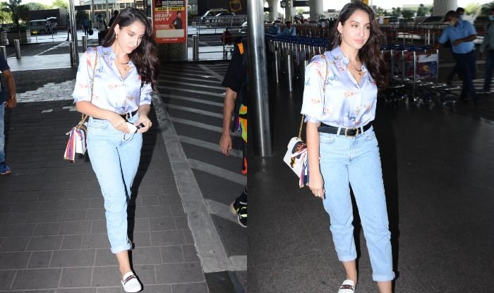 Nora Fatehi is all for comfort in tee and denims with Rs 2 lakh