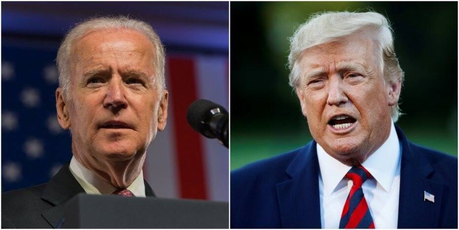 Trump's supporters are trying to rewrite history, Biden said.