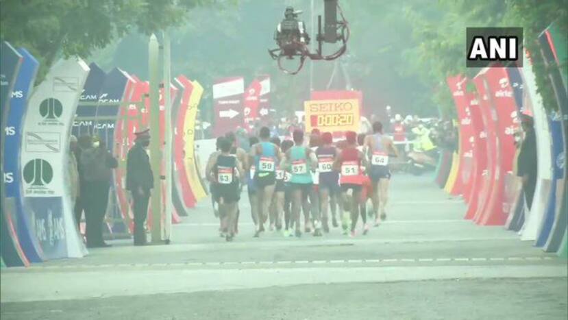 Ethiopian Amedework Walelegn Wins Airtel Delhi Half Marathon 2020 in Course Record Time