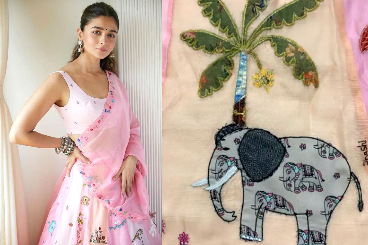 Alia bhatt in pink lehenga best sale