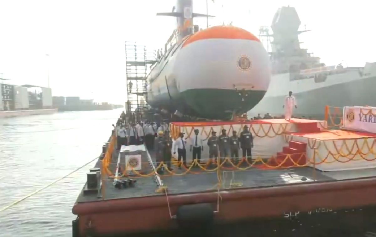 Indian Navy's Fifth Scorpene-Class Submarine INS Vagir Launched