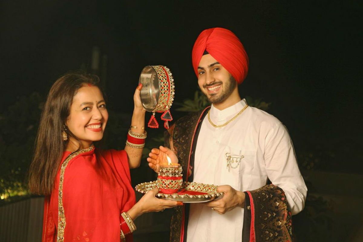 PICS: Neha Kakkar Celebrates FIRST Karwa Chauth With Hubby Rohanpreet Singh  After Wedding