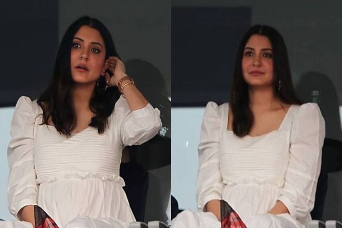 1200px x 800px - Mommy-to-be Anushka Sharma Looks Glowing in Pristine White Dress at RCB IPL  Match, Cheers For Virat Kohli