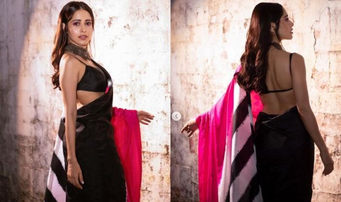 Nushrratt Bharuccha's Colour Blocked Saree Look Can Leave You Smitten, Check Out Her Sizzling Pictures Here