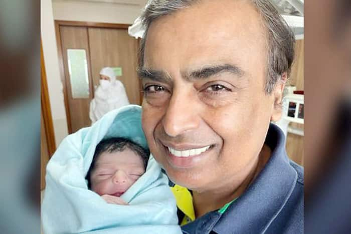 Mukesh Ambani Holding Grandson, First Picture of Shloka Akash Ambani’s Baby