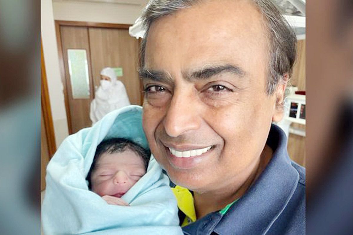 Mukesh ambani grandson