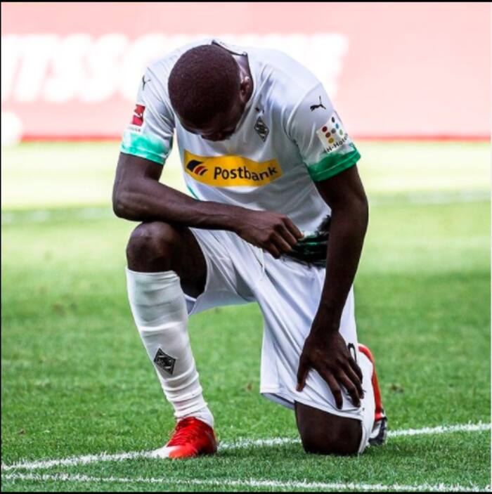Marcus Thuram on the ground