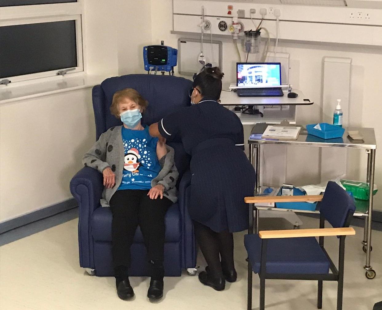 World's First Patient Receives Pfizer-BioNTech COVID-19 Vaccine in UK Outside a Clinical Trial