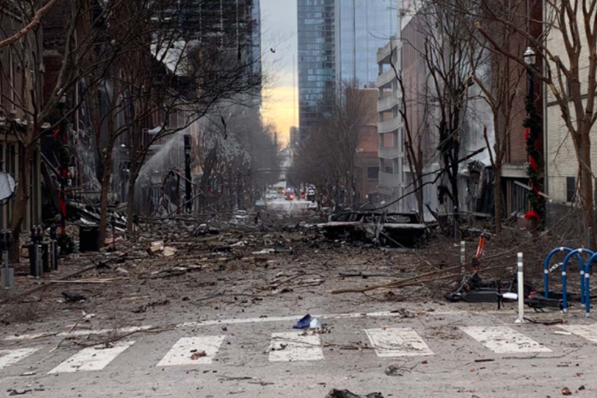 US: Explosion Rocks Downtown Nashville on Christmas Morning, Police