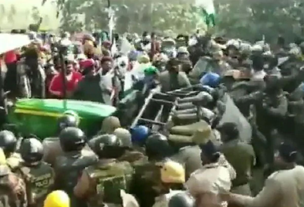 Farmers Drive Tractor Over Barricade In Uttarakhand; BJP Leaders Gheraoed in Punjab