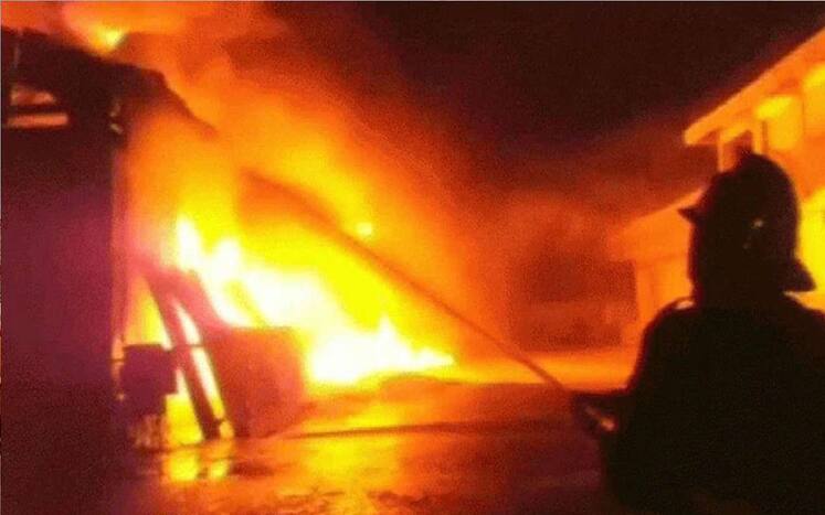 fire in hospital