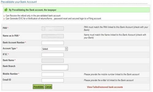 ITR Refund: Have You Pre-Validated Your Bank Account? Step-by-Step ...