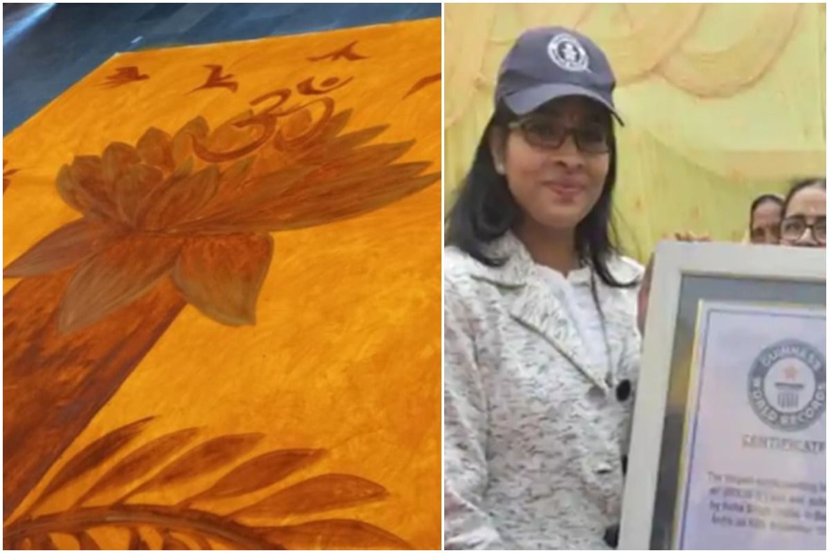 BHU Student Creates World's Largest Painting With Natural Colours, Makes it  to Guinness World Records | India.com