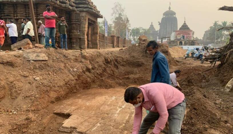 10th Century Temple Unearthed During Excavation Near Shree Lingaraj Temple in Odisha's Bhubaneswar