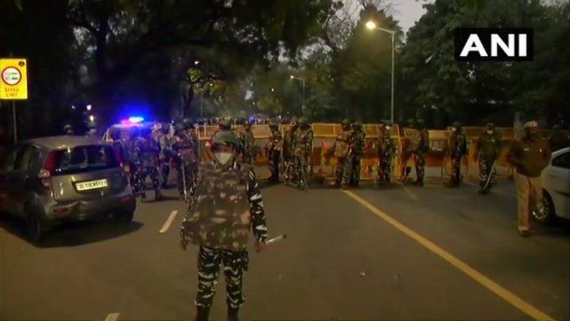 A low-intensity explosion happened near the Israel Embassy in Delhi. (Photo: ANI)