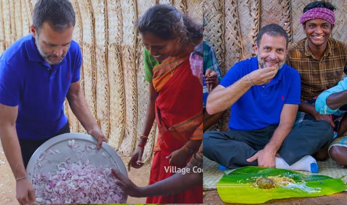 Rahul Gandhi eat mushroom biryani