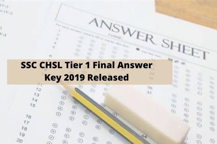SSC CHSL Tier 1 Final Answer Key 2019 Released