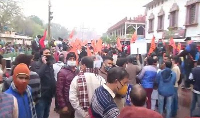 Protest in Delhi's Chandni Chowk Over Demolition of Hanuman Temple