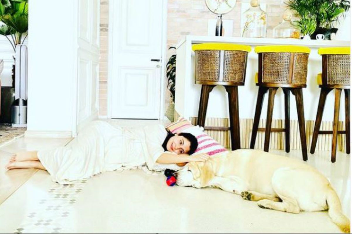 Serial Chillers! Anushka Sharma Spends Quality Time With Her Doggo, Sleeps Next to Him on Floor