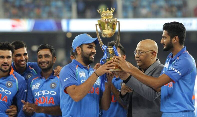 asia cup 2018 india cricket team trophy