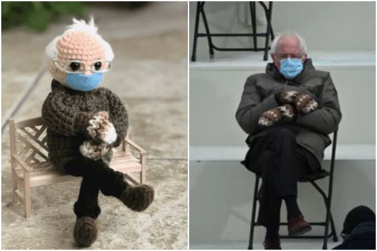 bernie mittens amigurumi