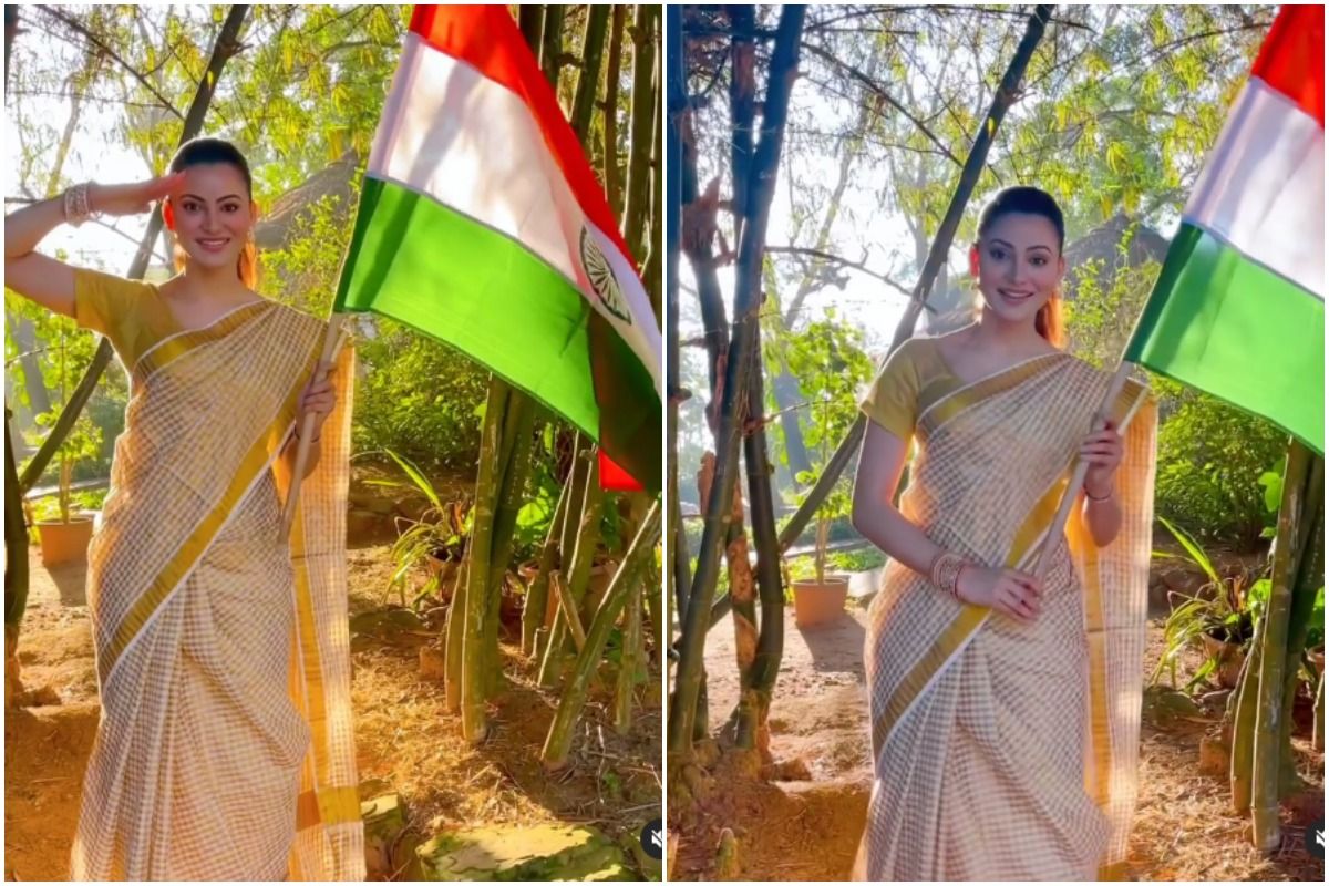 Urvashi Rautela Looks Breathtaking in a Kanchipuram Saree, Wishes Everyone a Happy Republic Day