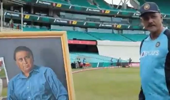 Ravi Shastri Unveils Sunil Gavaskar’s Portrait at SCG; Calls Him Master Technician at Work