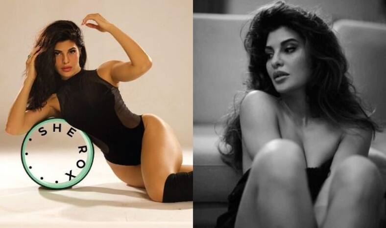 Jacqueline Fernandez ने ब्लैक ड्रेस में फ्लॉन्ट किया अपना बोल्ड अवतार, उर्वशी रौतेला ने कहा- Bomb lagdi...