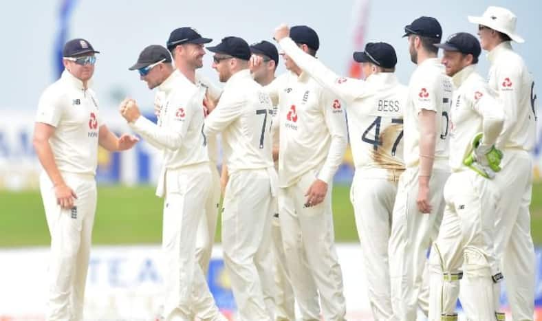 England players celebrating