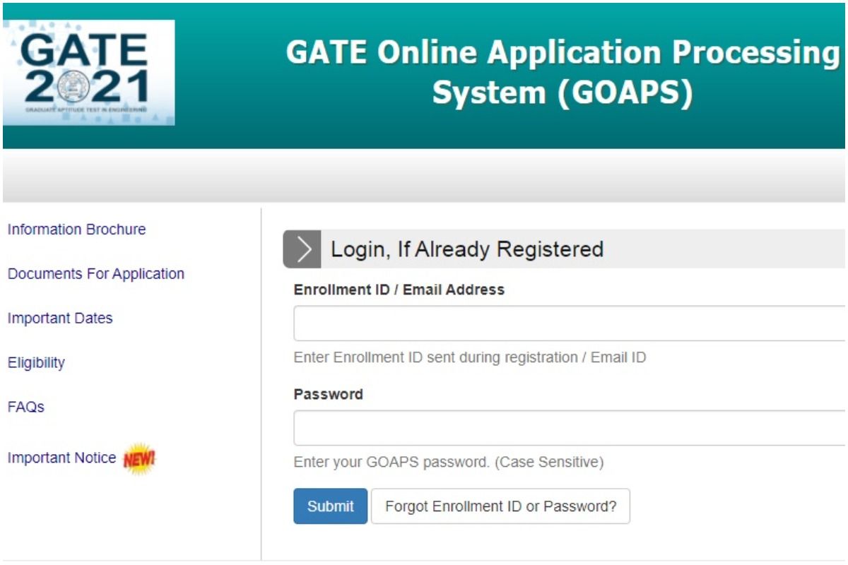 GATE 2021 Admit Card Released