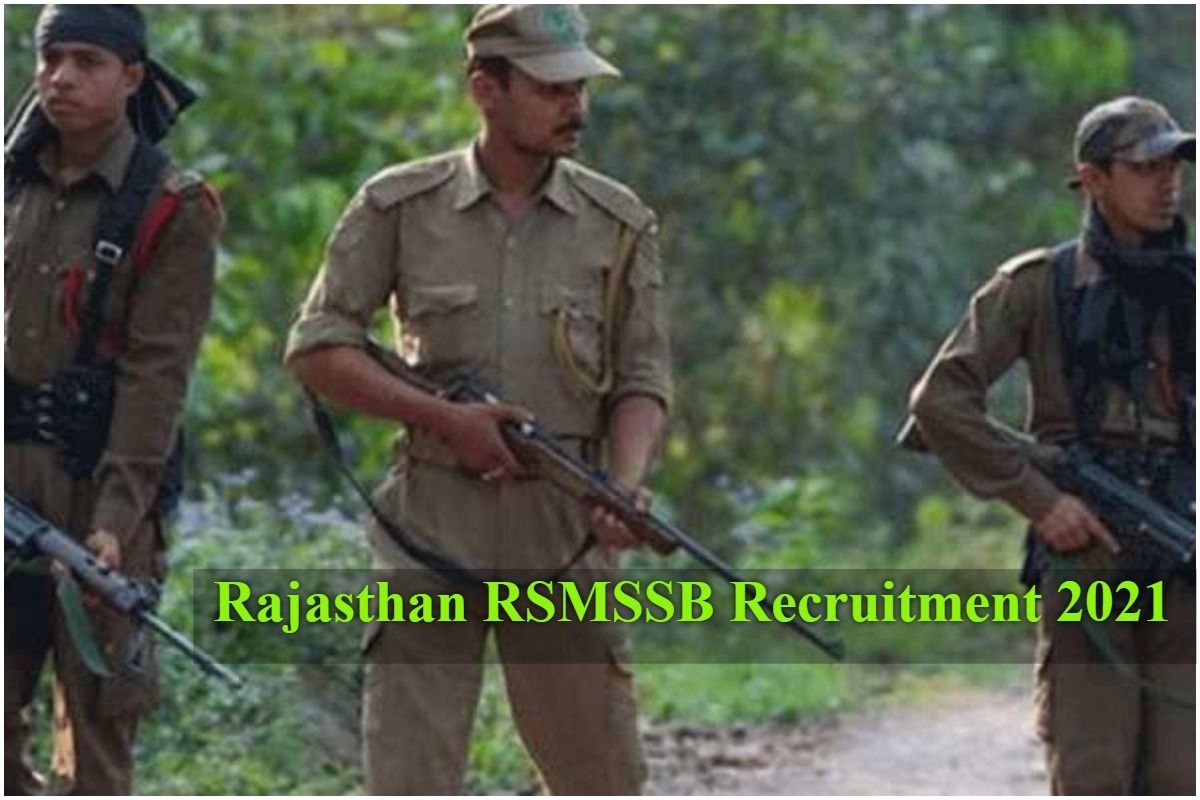 Rajasthan RSMSSB Recruitment 2021