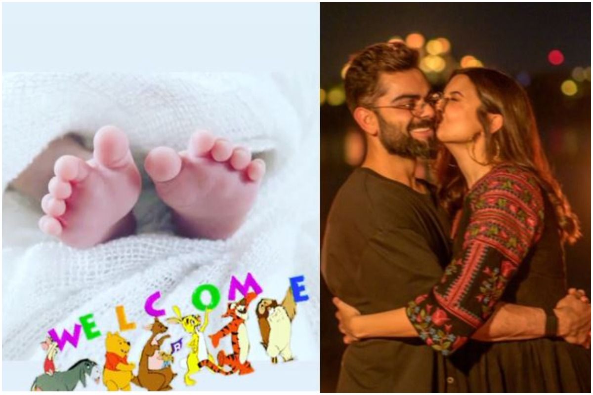 First Photo Of Anushka Sharma Virat Kohli S Daughter Is Here Cricketer S Brother Vikas Kohli Shares Baby S Feet