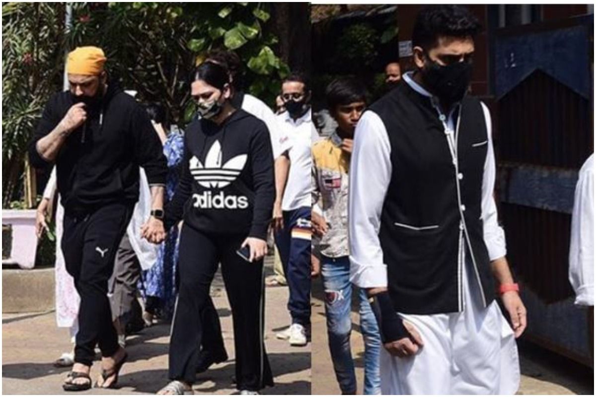 Film Producer Bunty Walia’s Father Pirthi Paul Singh Passes Away, Abhishek Bachchan And Other Celebs Attend Funeral - PICS