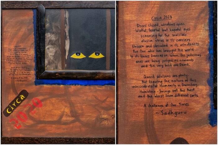 Sadhguru’s Third Painting 'Circa 2020' Auctioned For Rs 2.3 crore; Proceeds To Go For Isha’s Covid Relief