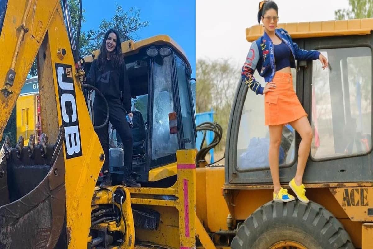 Sunny Leone Posts Picture of Her Standing on a JCB Machine, Brings 'JCB Ki  Khudai' Back in Trend 