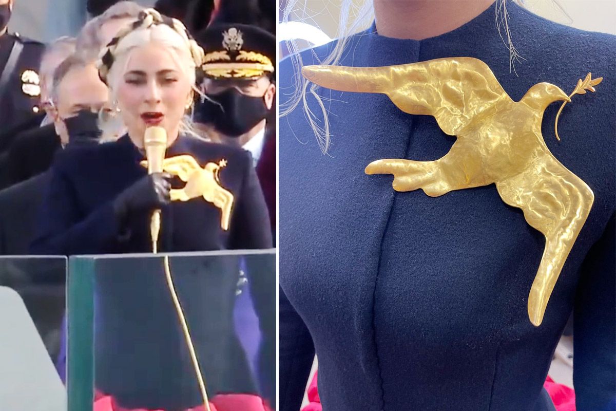 lady gaga outfit for the inauguration