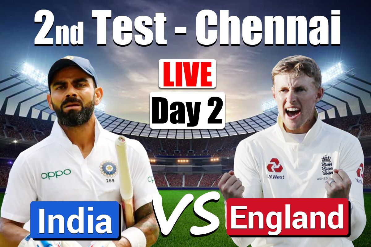 Highlights India vs England 2nd Test Day 2 Chennai Ashwin Takes Fifer as India Extend Lead to 249 at Stumps