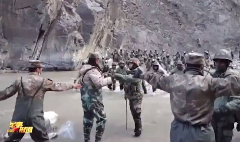 China CPC Galwan Valley clash video of indian army and chinese army played at communist party meeting