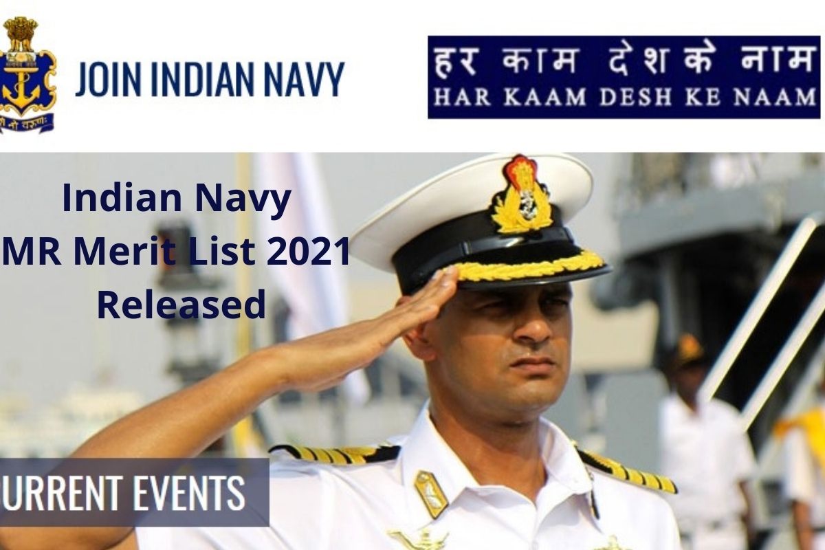 Indian Navy MR Merit List 2021