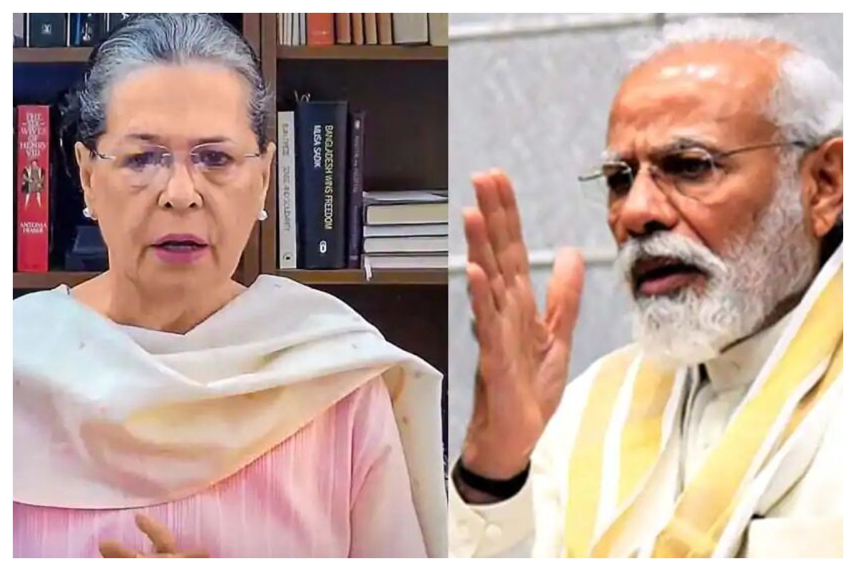 Sonia Gandhi and PM Modi